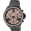 MICHAEL KORS MK5879 Wren Black Tone Stainless Steel Chronograph Womens Watch