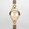 Emporio Armani AR7362 Classic Quartz Silver Dial Rose Gold Tone Stainless Steel Watch