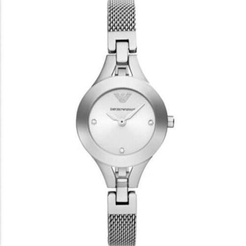 Emporio Armani AR7361 Classic Quartz Silver Dial Stainless Steel Watch