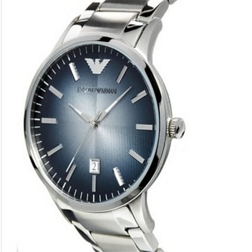 Emporio Armani AR2472 Mens Renato Silver Steel Bracelet Watch