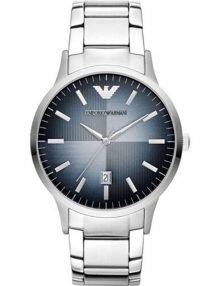 Emporio Armani AR2472 Mens Renato Silver Steel Bracelet Watch