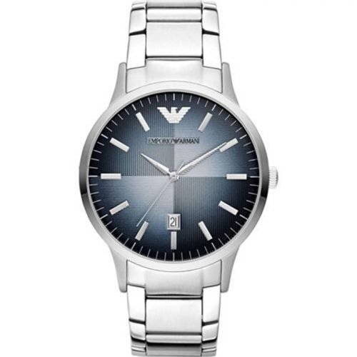 Emporio Armani AR2472 Mens Renato Silver Steel Bracelet Watch