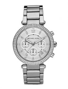 Michael Kors MK5353 Parker Glitz Watch/Silver Color