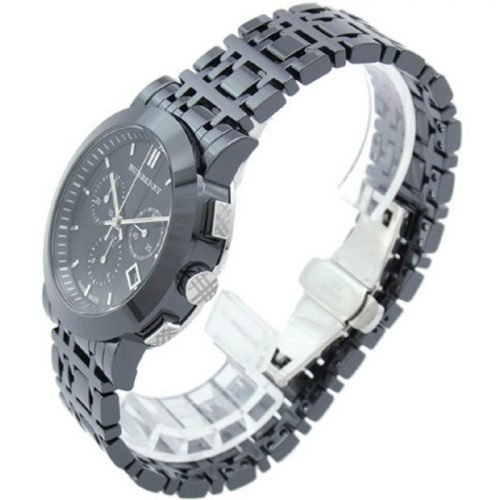 Burberry BU1771 Women's Ceramic Black Chronograph Dial Watch