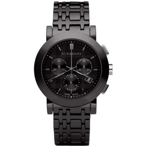 Burberry BU1771 Women's Ceramic Black Chronograph Dial Watch