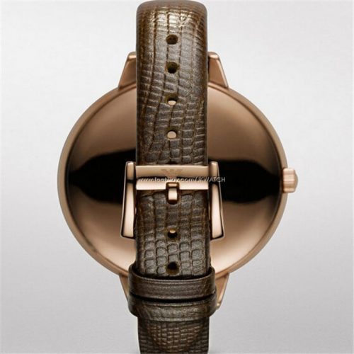 Emporio Armani AR7306 Oversized Leather Ladies Watch