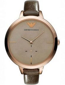 Emporio Armani AR7306 Oversized Leather Ladies Watch