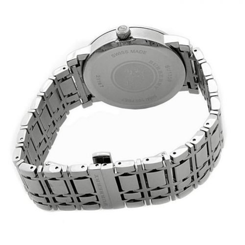 Burberry BU1350 Silver Dial Stainless Steel Case & Band Heritage Mens Watch