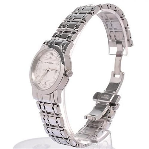 Burberry BU1351 Heritage Womens Silver Dial Stainless Steel Case & Band Watch