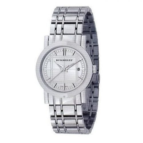 Burberry BU1351 Heritage Womens Silver Dial Stainless Steel Case & Band Watch