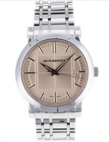 Burberry BU1352 Heritage Rose Dial Stainless Steel Strap Mens Watch