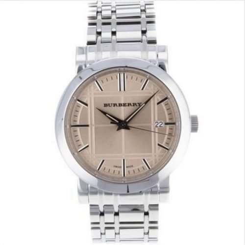 Burberry BU1352 Heritage Rose Dial Stainless Steel Strap Mens Watch