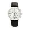 Burberry BU1361 Silver Dial Leather Band Mens Chronograph Watch