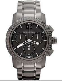 Burberry BU9801 Black Dial Stainless Steel Case Quartz Movement Mens Watch