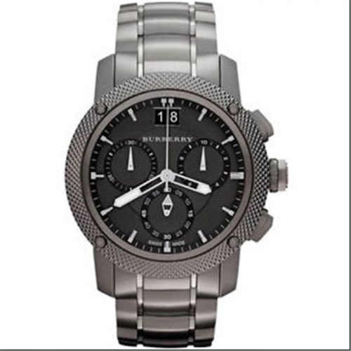 Burberry BU9801 Black Dial Stainless Steel Case Quartz Movement Mens Watch