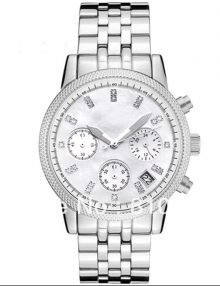 Michael Kors MK5020 Chronograph Mother of Pearl Dial Lady Watch