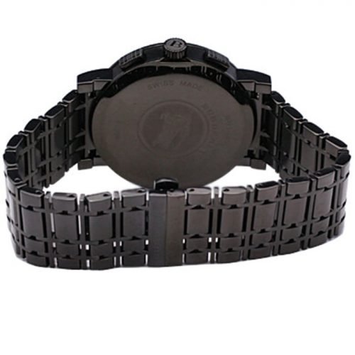 Burberry BU1385 Stainless Steel Case Black Ion Chronograph Mens Watch