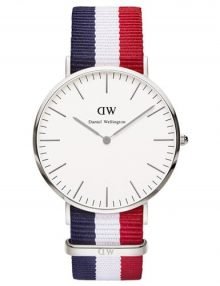 Daniel Wellington 0203DW Cambridge Wrist Unisex Silver Dial Classic Steel Watch 40MM