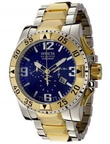 Invicta Men's 0074 "Pro Diver" Chronograph 18k Gold-Plated Steel Watch