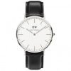 Daniel Wellington 0206DW Sheffield Men's Classic White Leather Quartz Watch 40MM