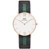 Daniel Wellington 0553DW Grace Warwick Ladies' Rose Gold Watch Green/Black Band 36MM