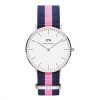Daniel Wellington 0604DW Winchester Womens Silver Watch with Mid-size Silver Dial 36mm