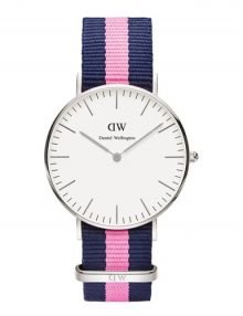 Daniel Wellington 0604DW Winchester Womens Silver Watch with Mid-size Silver Dial 36mm
