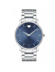 Movado 606688 Slim Classic Men's Watch with Blue Museum Dial