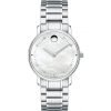 Movado 606690 Slim Silver Classic Womens Watch White Dial