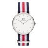 Daniel Wellington 0606DW Canterbury Classic Unisex Silver Watch 36mm