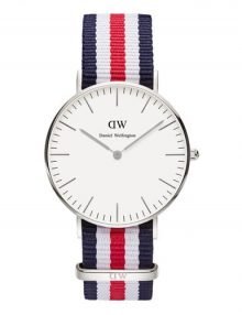 Daniel Wellington 0606DW Canterbury Classic Unisex Silver Watch 36mm