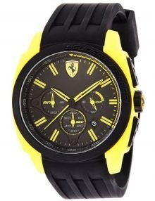 Ferrari Chronograph Men's Watch Black/Yellow Dial 0830117 Only $229.95 from designerswatch.Com