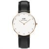Daniel Wellington 0951DW Classy Sheffield Black Leather Band Classic Womens Watch 26mm