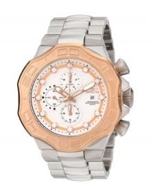 Invicta Men's 12430 "DNA Chronograph" Stainless Steel and 18k Rose Gold Ion Plating Bracelet Watch