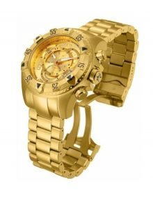 Invicta 14473 Men's Excursion Quartz 3 Hand Gold Dial Watch