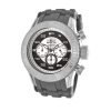 Invicta 14972 Men's Pro Diver Chronograph Silver Black Dial Grey Silicone Watch