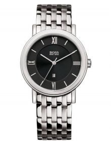 Hugo Boss Black Mens Stainless Steel Watch with Black Dial 1512094 $219.95 - designerswatch.Com