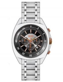 Hugo Boss 1512298 Men's Chronograph Steel Watch with Black Dial