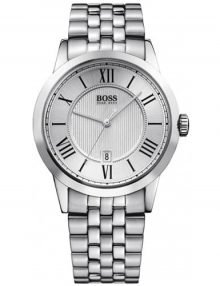 HUGO BOSS White Round Stainless Steel Bracelet Watch 1512427 $219.95 - designerswatch.Com