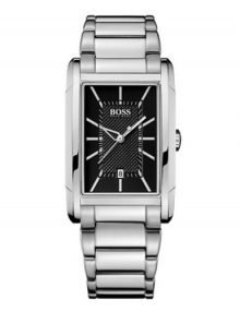 HUGO BOSS Gents Stainless Steel Black Colour Dial Date Watch 1512617 $159.95 - designerswatch.Com
