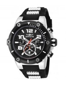 Invicta 17202SYB Men's "Speedway" Stainless Steel Watch With Black and Silver-Tone Band