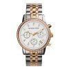 Michael Kors MK5650 Ritz Chronograph Tri-Tone Stainless Steel Bracelet Womens Watch with Crystal