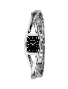 DKNY NY4632 Ladies Stainless Steel Twist Bracelet Black Dial Watch