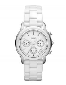 DKNY NY4912 white chrono dial ceramic bracelet women watch