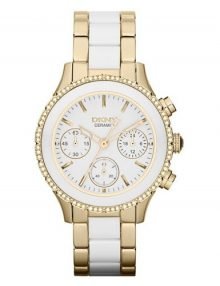 DKNY NY8830 Westside White Dial Stainless Steel and Ceramic Ladies Watch