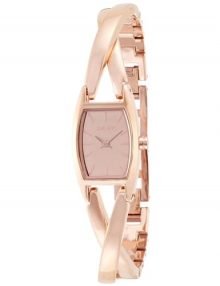 DKNY NY8874 Crossover Rose Gold Tone Ladies Watch