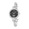 Dolce & Gabbana DW0394 Womens Silver Stainless Steel Watch with Black Dial