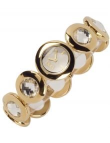 Dolce &f Gabbana DW0730 Ladies Gold Stainless Steel Watch with Silver Dial