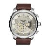 Diesel Stronghold DZ4346 Chronograph Grey Dial Mens Watch with Brown leather Band