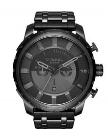 Diesel Stronghold DZ4349 Gents Black Dial Stainless Steel Quartz Watch